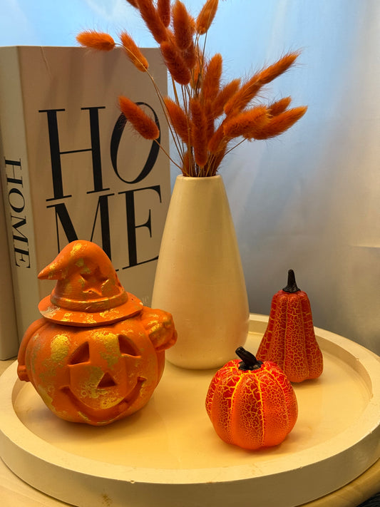 Calabaza Encantada con Sombrero de Bruja