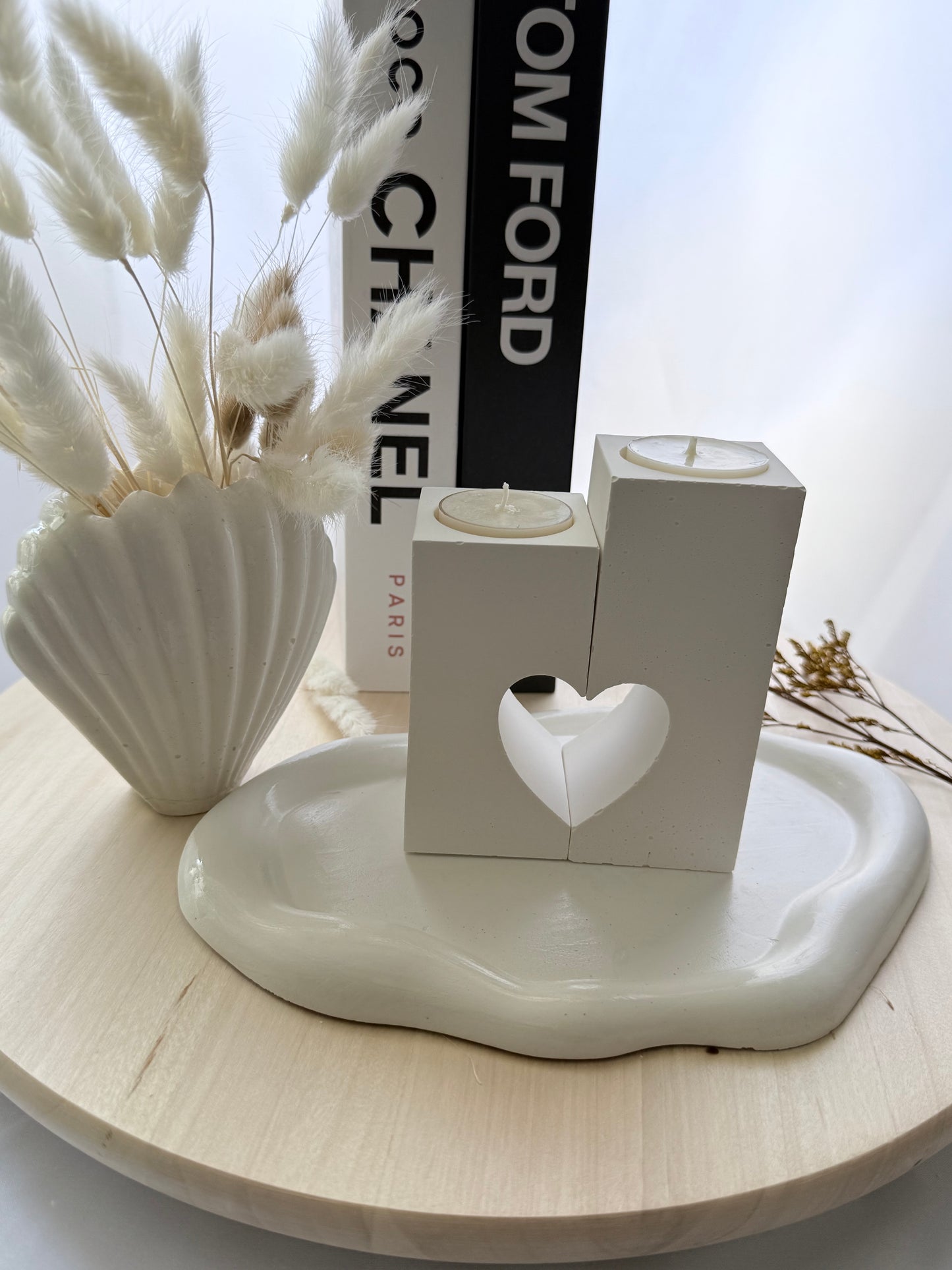 Portavelas “Corazones Unidos”