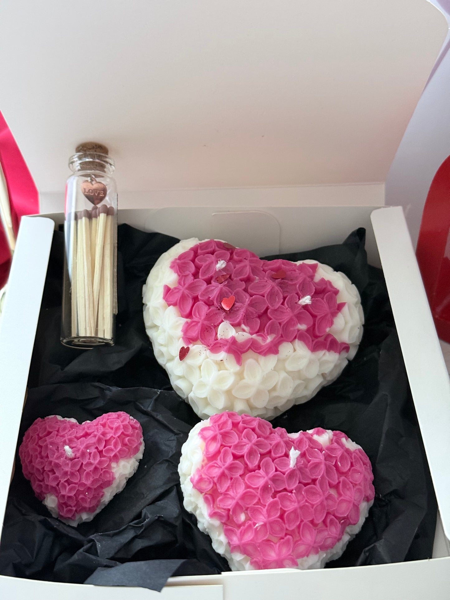 Pack Regalo San Valentín – Velas Corazón Artesanales