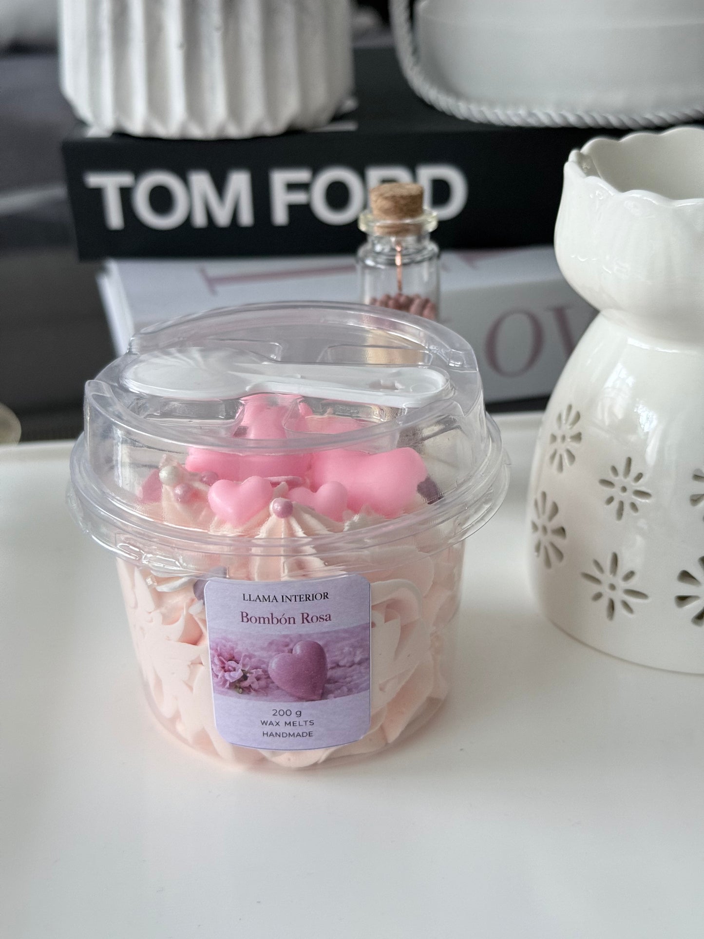 Bombón Rosa – Wax Melt Cuchareable