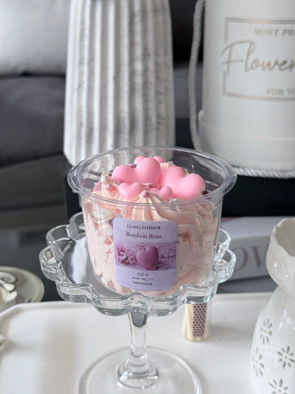 Bombón Rosa – Wax Melt Cuchareable