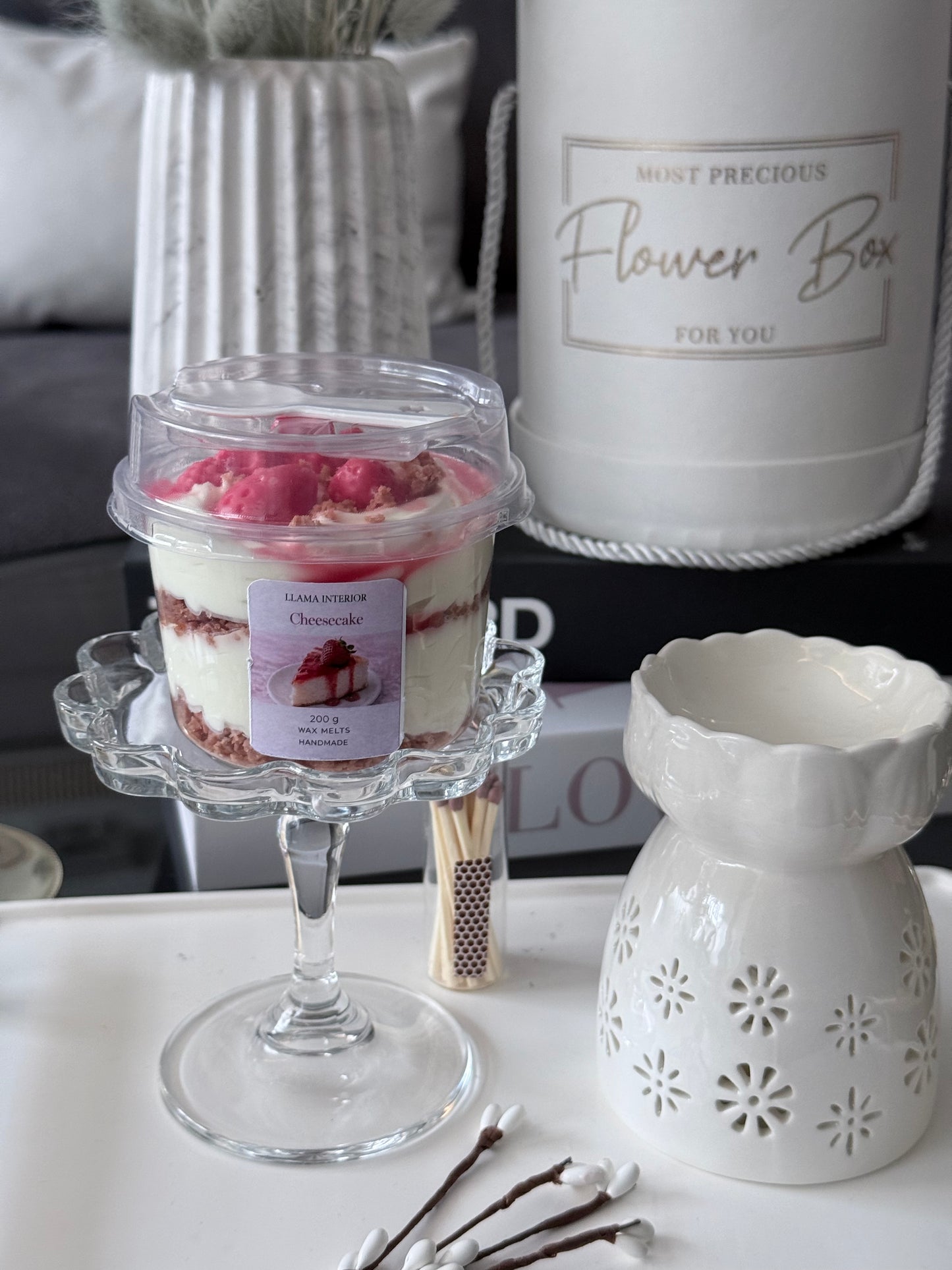 Cheesecake de Fresa – Wax Melt Cuchareable