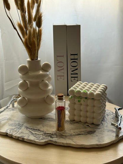 Vela Artesanal de Canela y Naranja