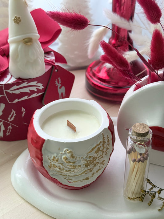 Vela Navideña “Copo Dorado