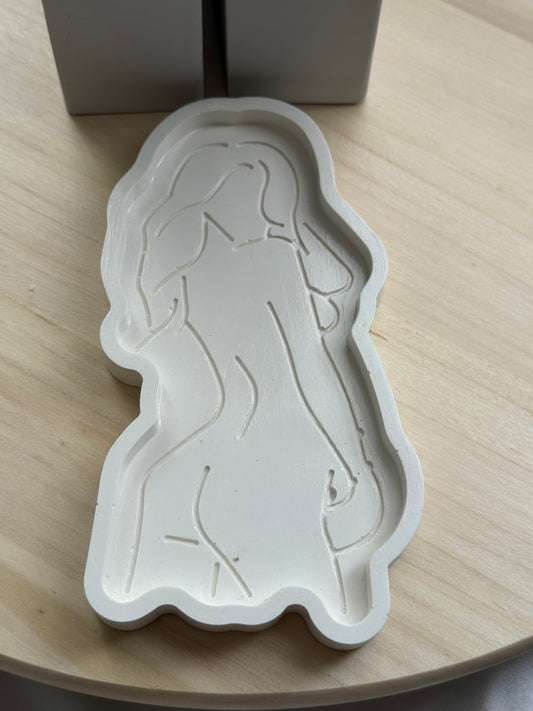 Bandeja silueta mujer de pie