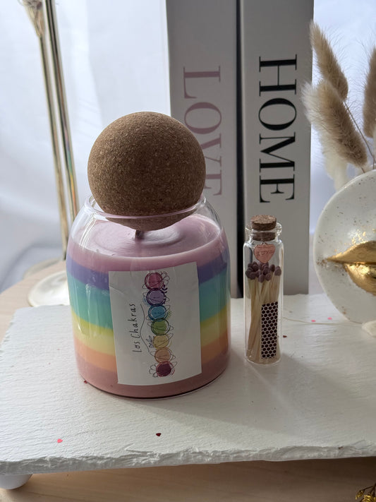 Vela Artesanal Armonía de Chakras