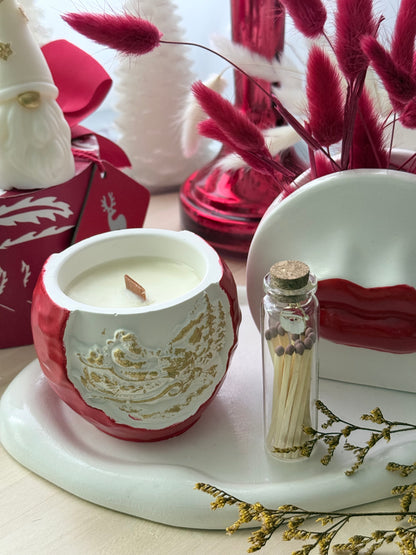 Vela Navideña “Copo Dorado