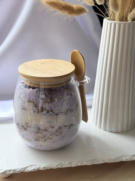 Sales de baño relajantes de lavanda – Ritual de calma y bienestar