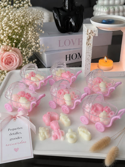 Cochecito de Bebé Aromático con Tarjeta Personalizada