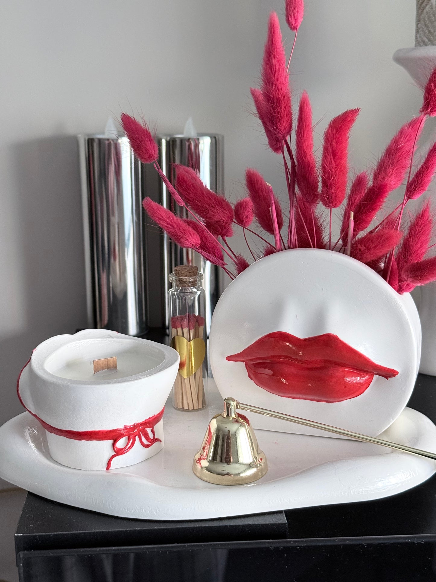 Vela artesanal de Frambuesa