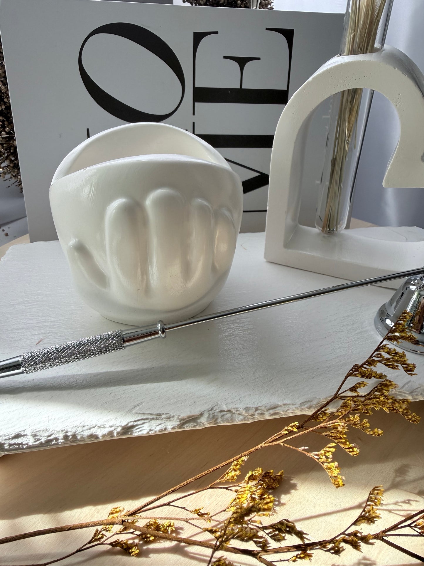 Vela artesanal de lavanda