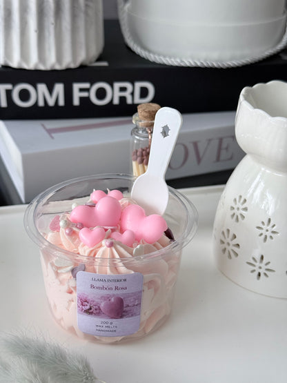 Bombón Rosa – Wax Melt Cuchareable