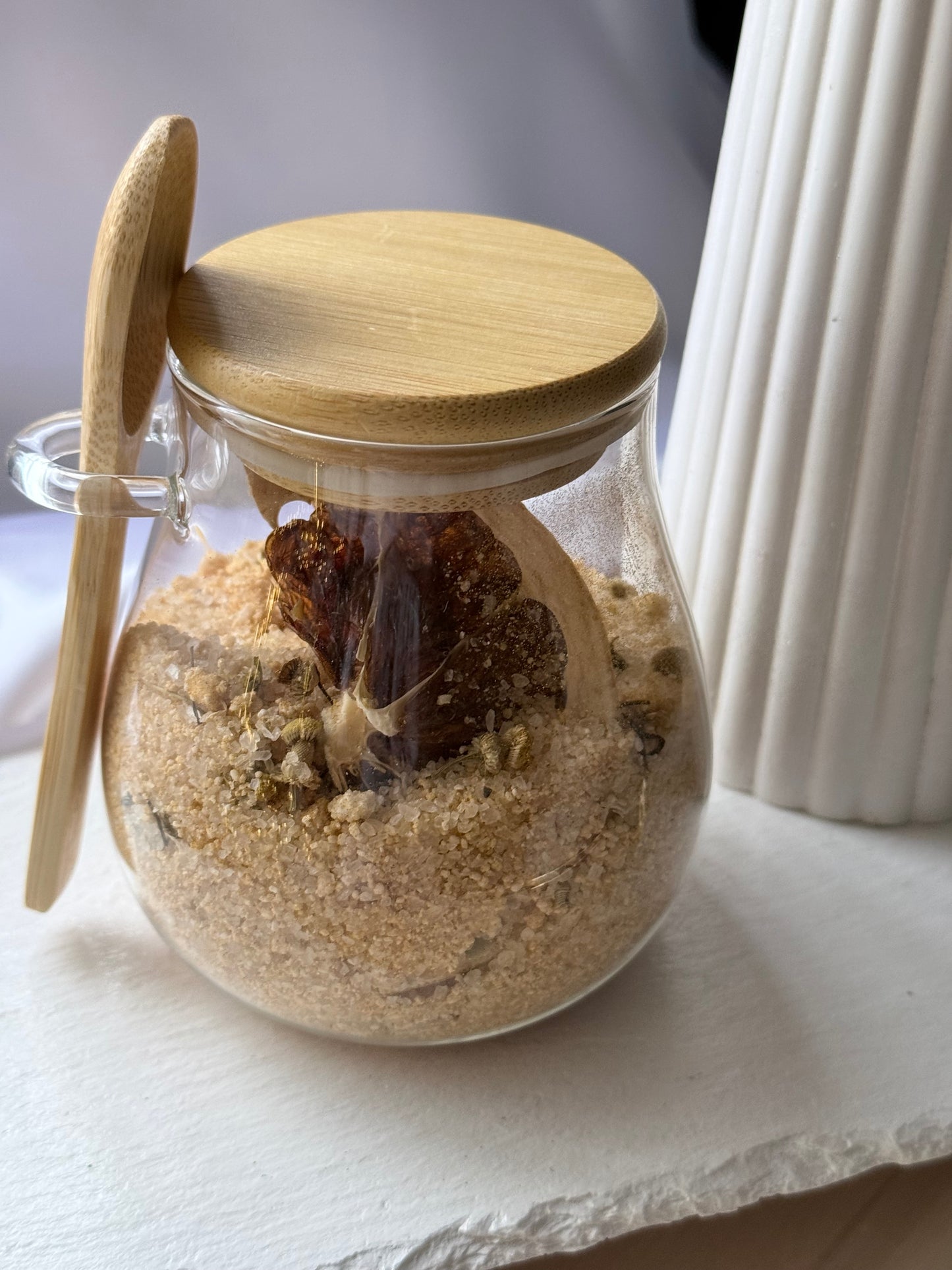 Sales de baño revitalizantes de canela y naranja – Energía y calidez natural