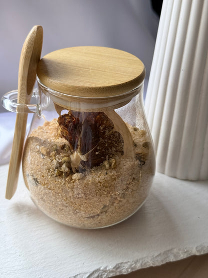 Sales de baño revitalizantes de canela y naranja – Energía y calidez natural