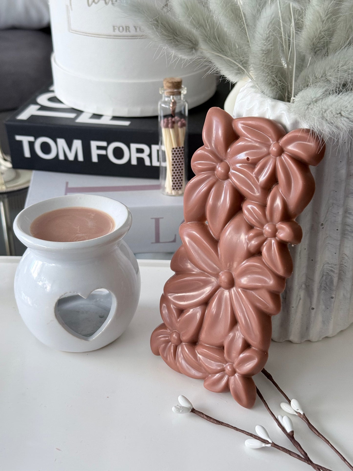 Tableta Floral de Chocolate