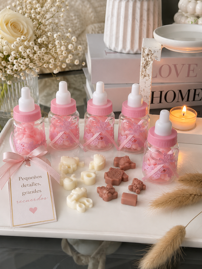 🍼🩷 Biberón Aromático Baby Shower Rosa