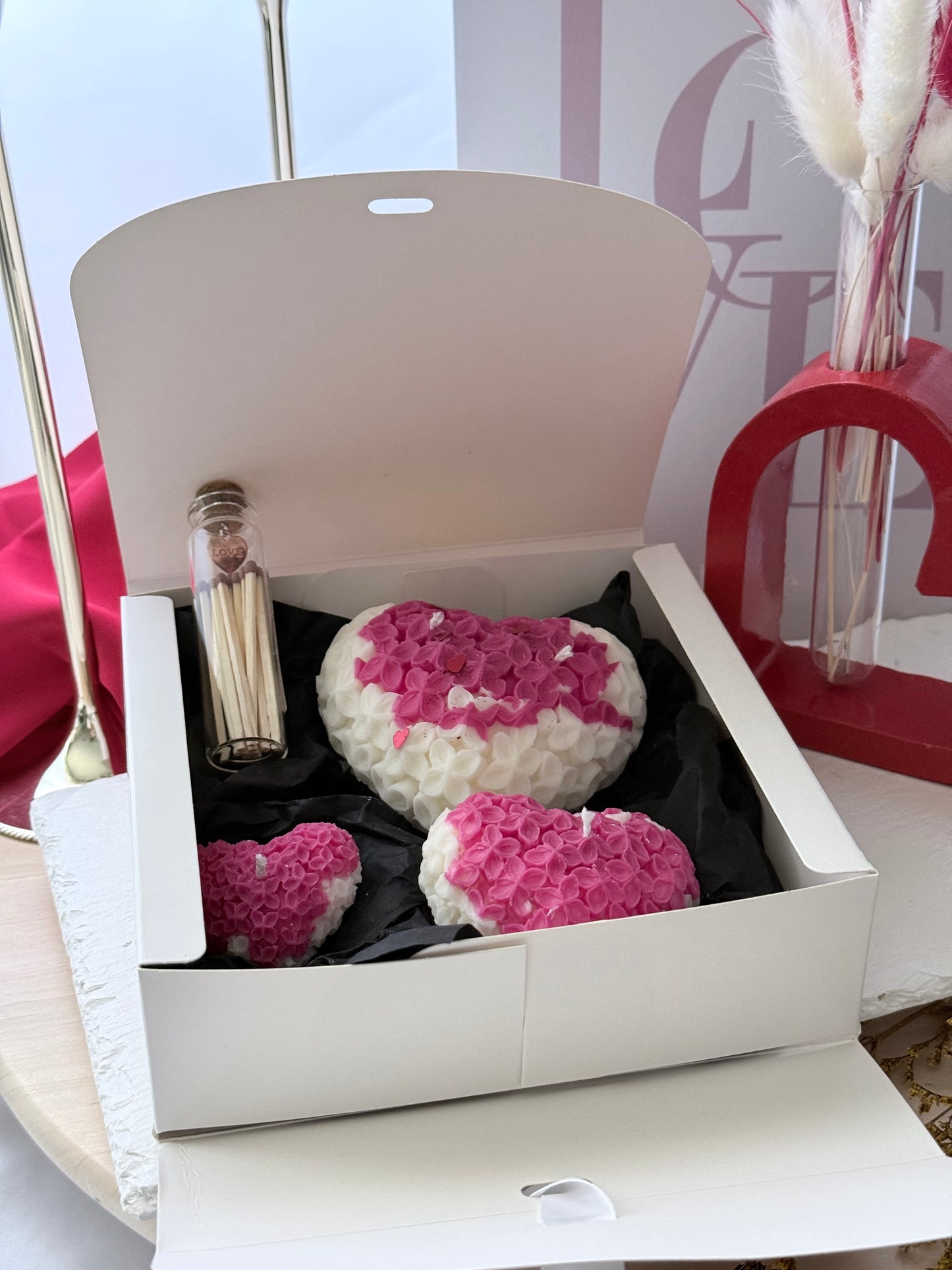 Pack Regalo San Valentín – Velas Corazón Artesanales