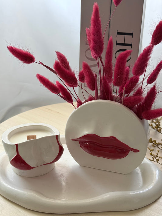 Vela artesanal de Frambuesa