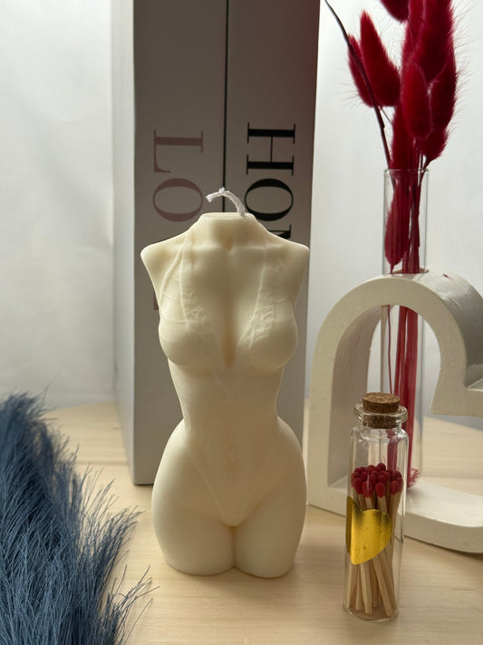 Vela decorativa cuerpo de mujer