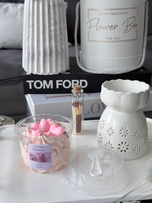 Bombón Rosa – Wax Melt Cuchareable