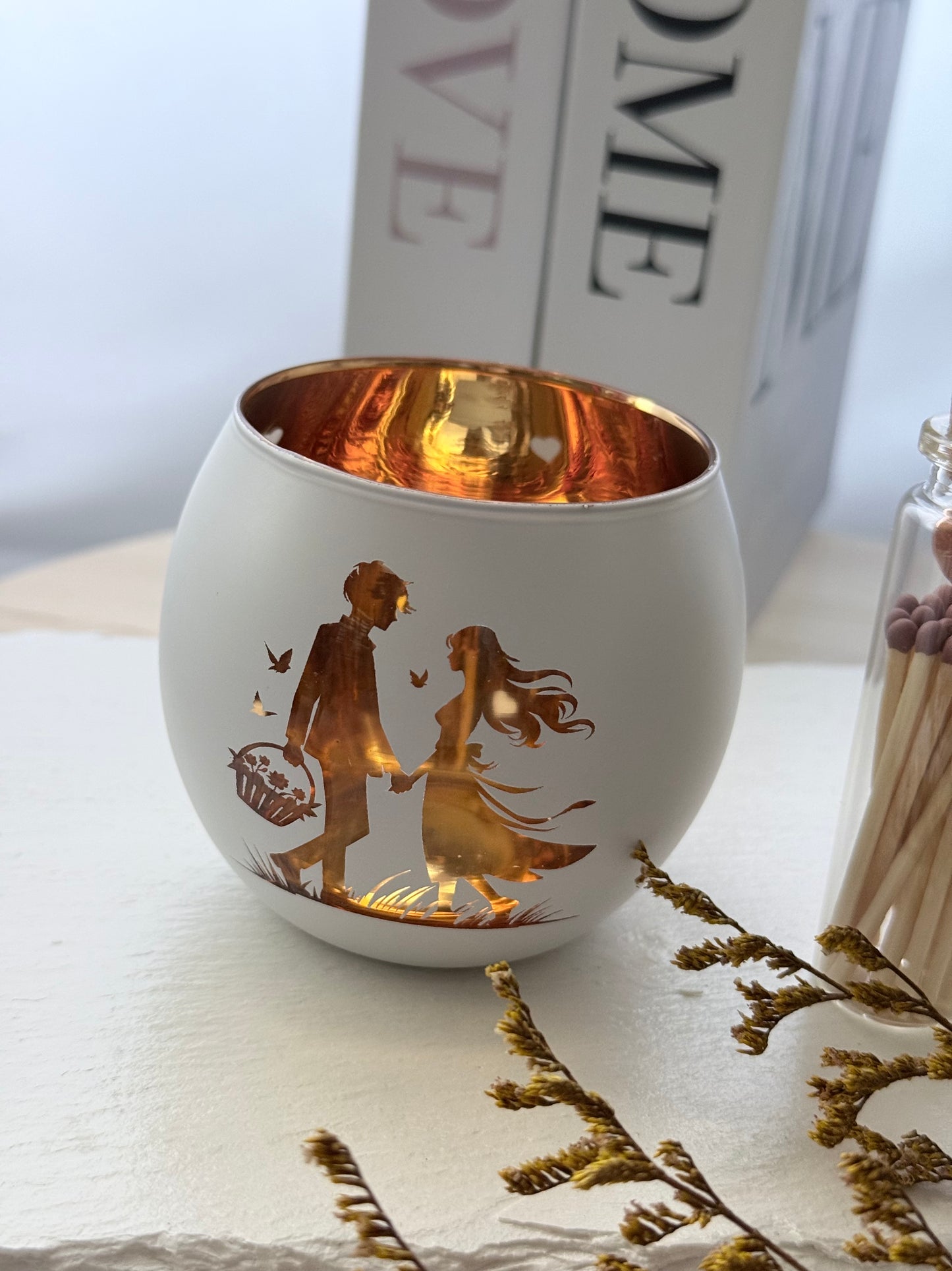 Porta Velas Amor Eterno – Edición San Valentín