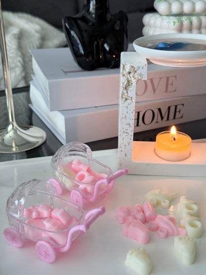 Cochecito de Bebé Aromático con Tarjeta Personalizada