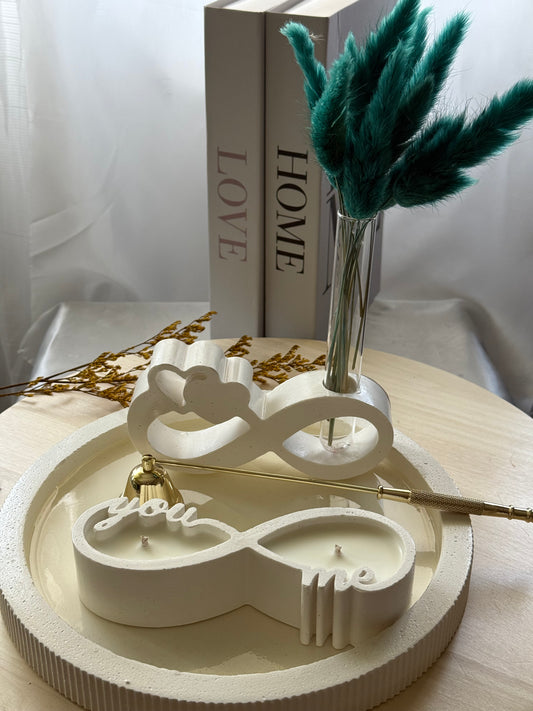 Vela artesanal “You & Me” – Jazmín & Almizcle