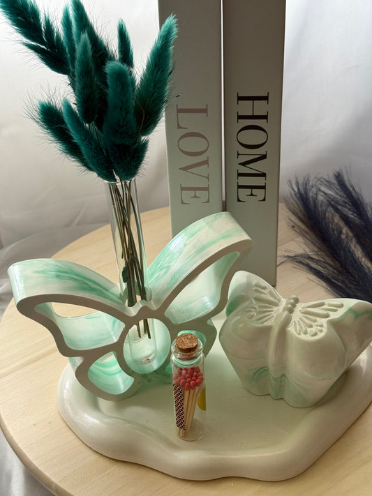 Florero mariposa