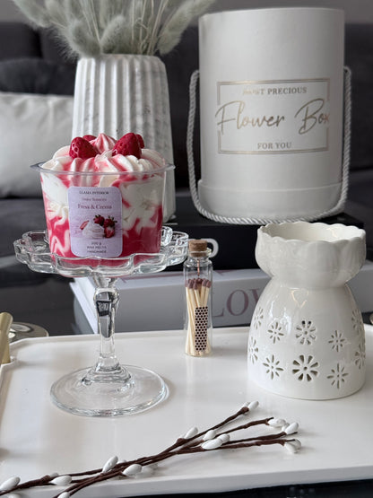 Fresa & Crema – Wax Melt Cuchareable Artesanal