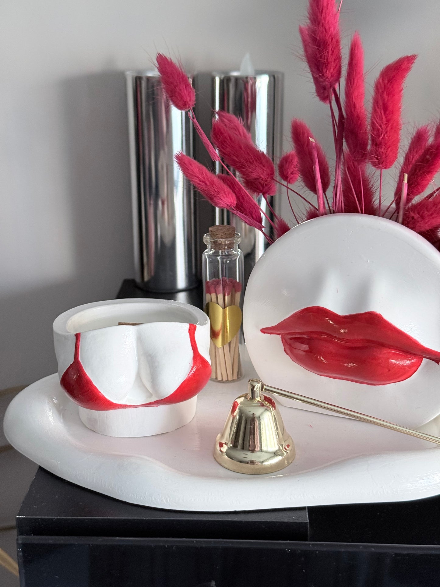 Vela artesanal de Frambuesa