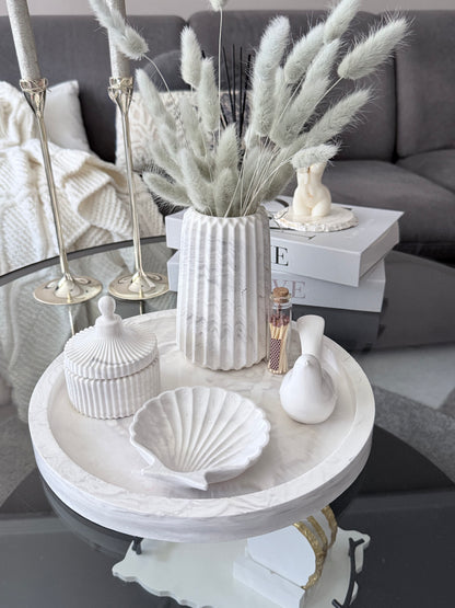 Set Decorativo Blanco Elegance – Estilo que Enamora